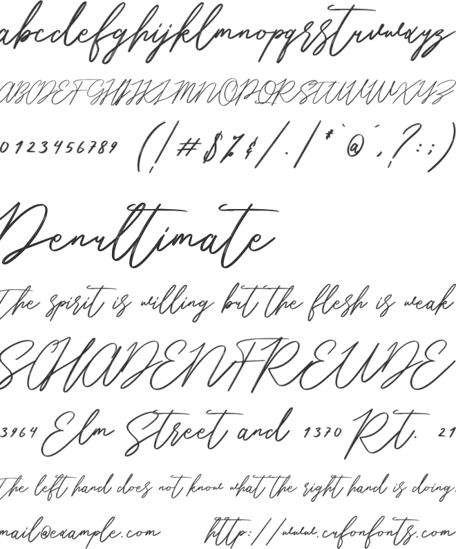 Hitshot font preview