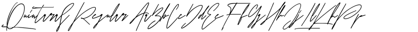Quintaras Regular font