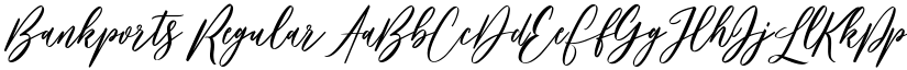 Bankports Regular font