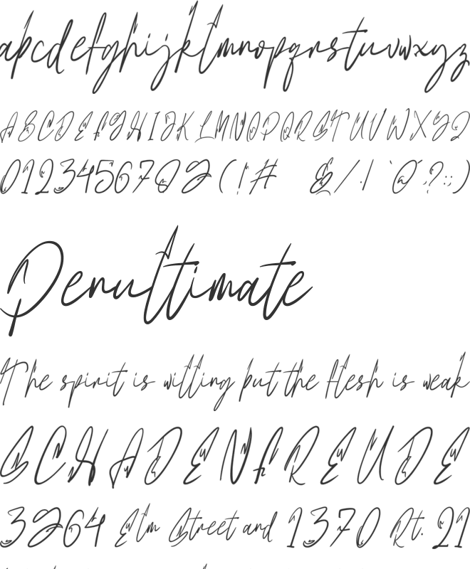 Stronghold font preview
