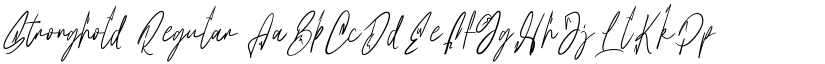 Stronghold Regular font