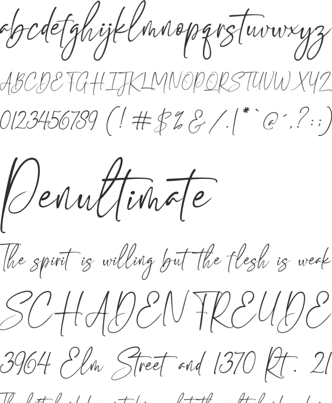Classic Girl font preview