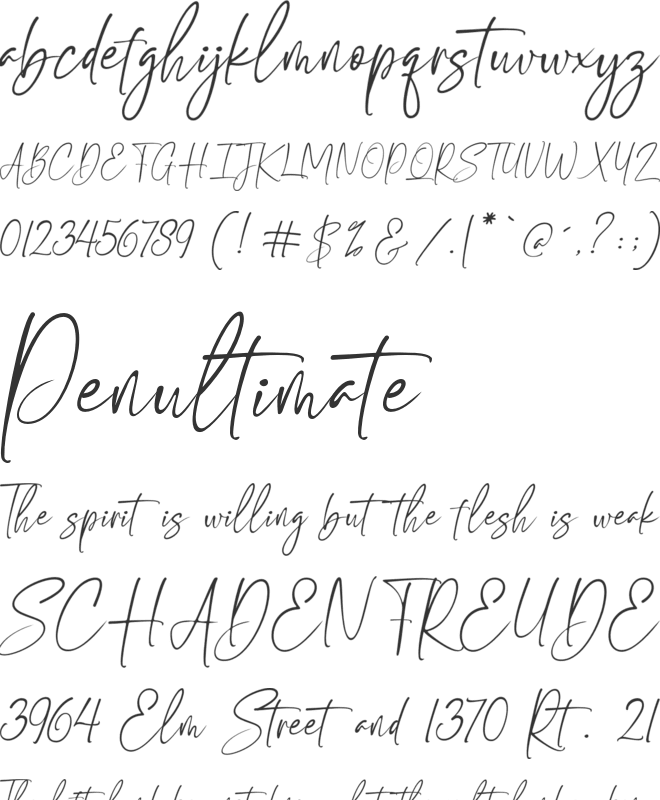 Classic Girl font preview