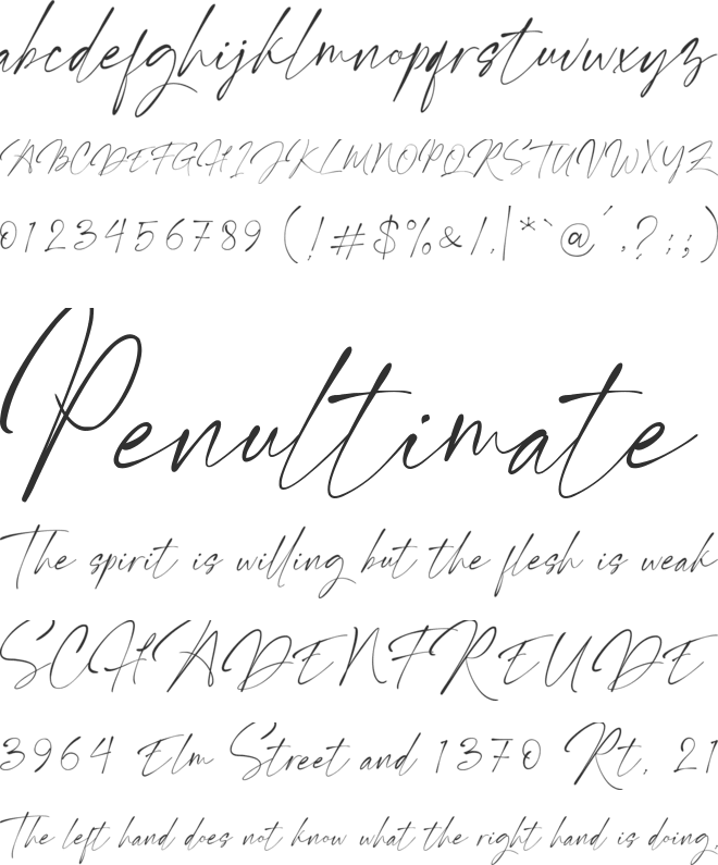 Kallisty - Personal Use font preview
