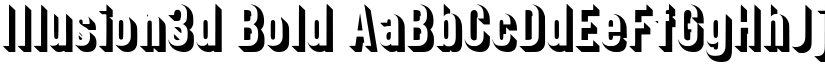 Illusion3d Bold font