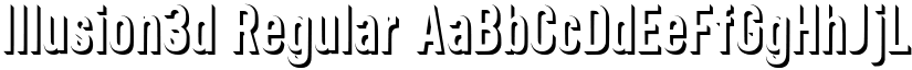 Illusion3d Regular font
