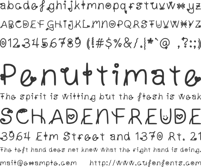 Hollies Flower Pot font preview