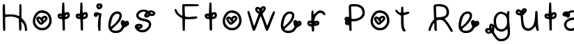 Hollies Flower Pot Regular font