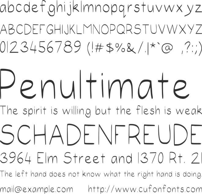 Hollies font preview