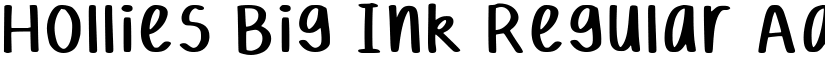 Hollies Big Ink Regular font