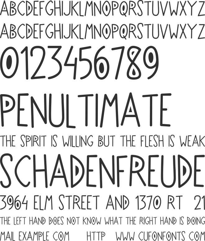 In Living Color font preview