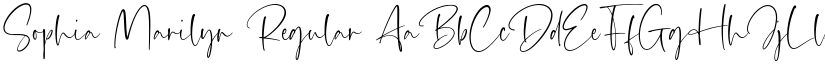 Sophia Marilyn Regular font