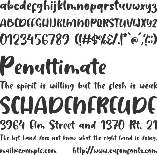 Aishiteru Darling font preview