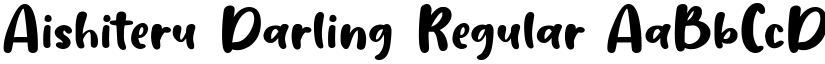 Aishiteru Darling Regular font