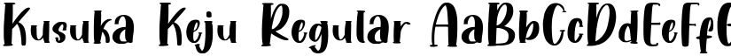Kusuka Keju Regular font