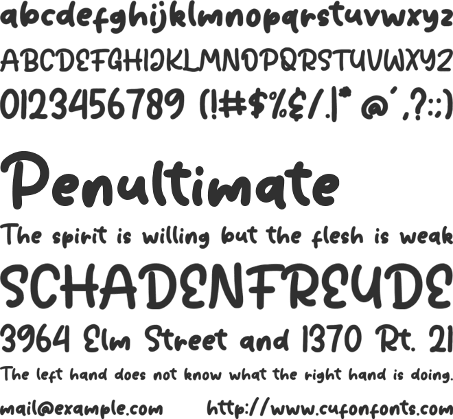 Ohayou Oniichan font preview