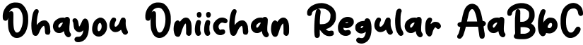 Ohayou Oniichan Regular font