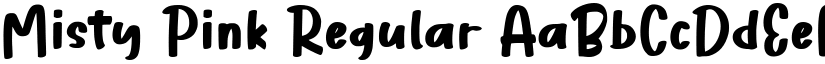 Misty Pink Regular font