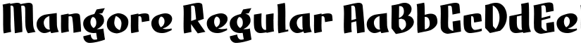Mangore Regular font