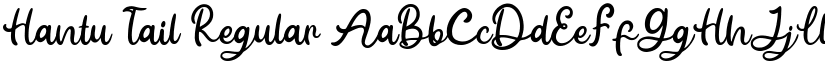 Hantu Tail Regular font