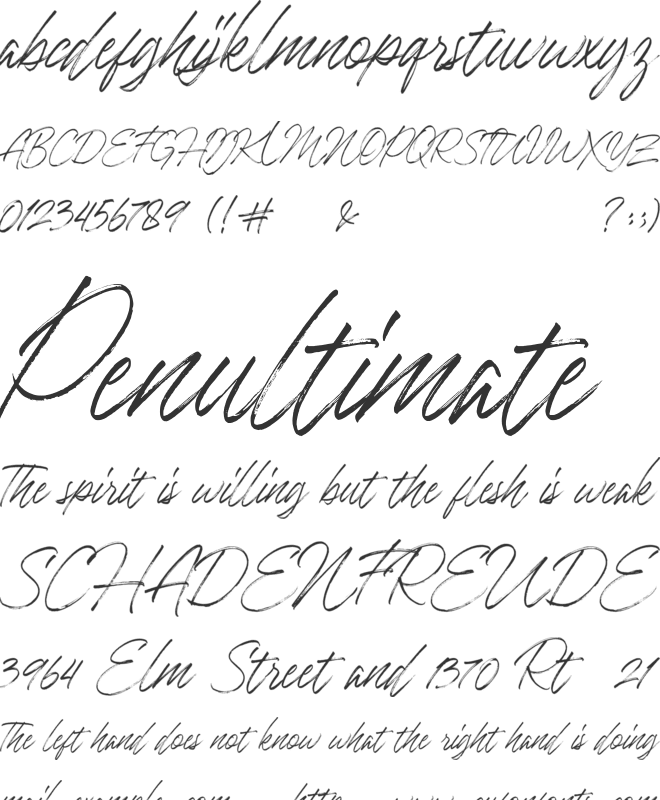 Khingston font preview