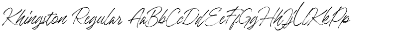 Khingston Regular font