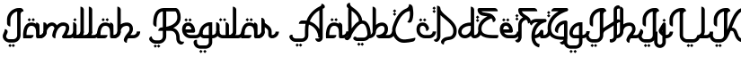 Jamillah Regular font