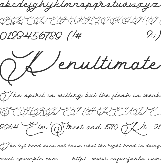 Anabella font preview