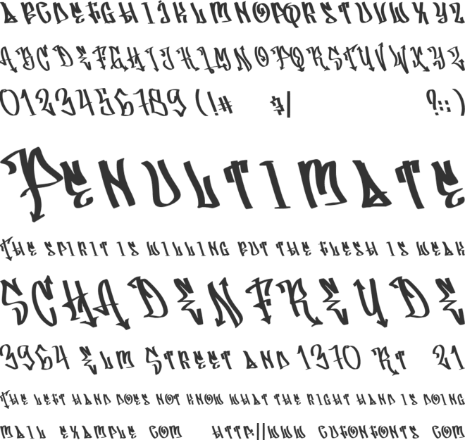 Gustavi font preview