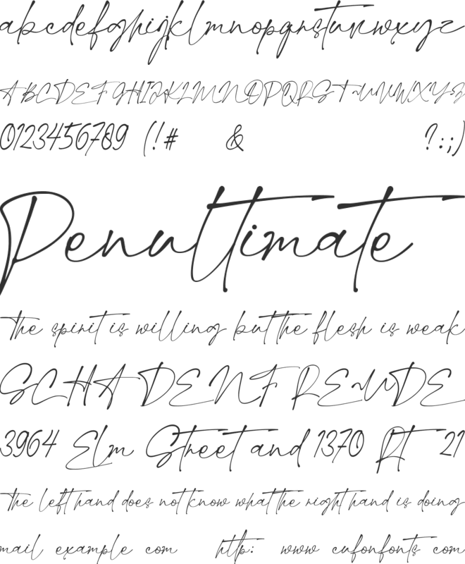 Margheritte font preview