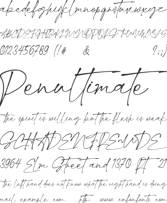 Margheritte font preview