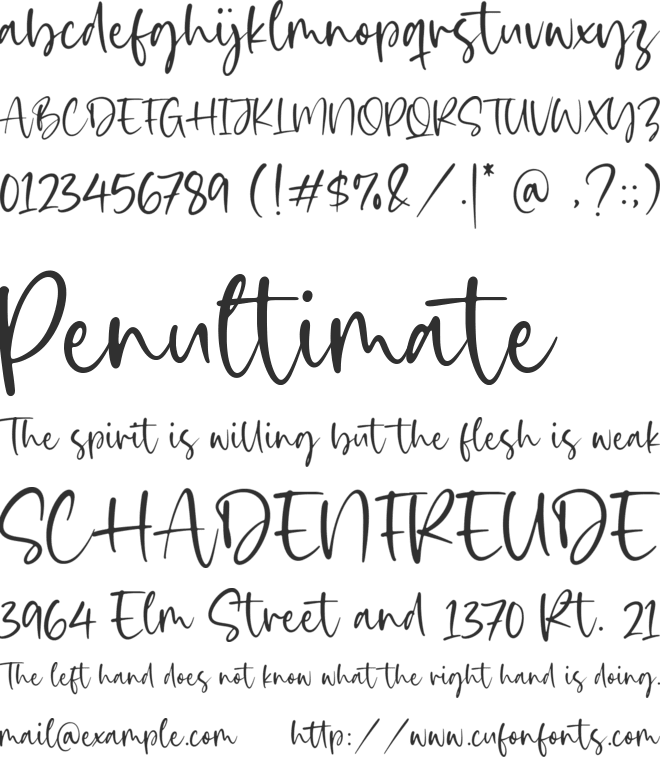 Girlmind font preview