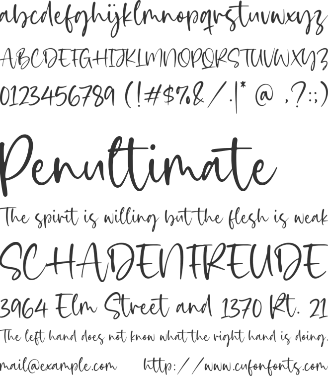 Girlmind font preview