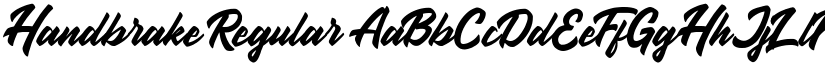 Handbrake Regular font