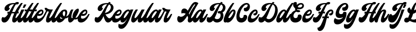 Hitterlove Regular font