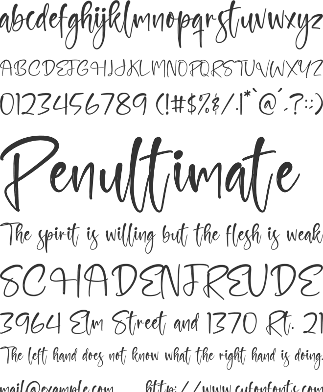 trevolak font preview