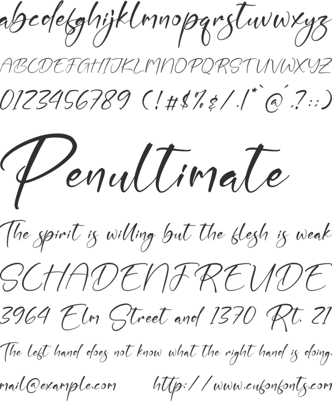 Ralkinsoon font preview