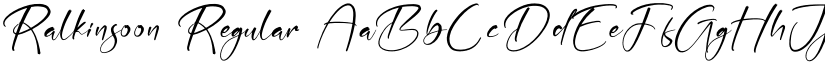 Ralkinsoon Regular font