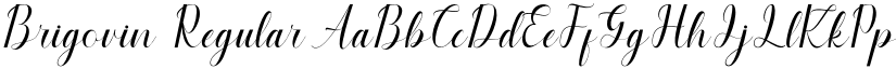 Brigovin Regular font