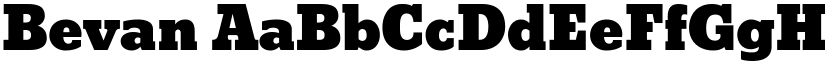 Bevan font