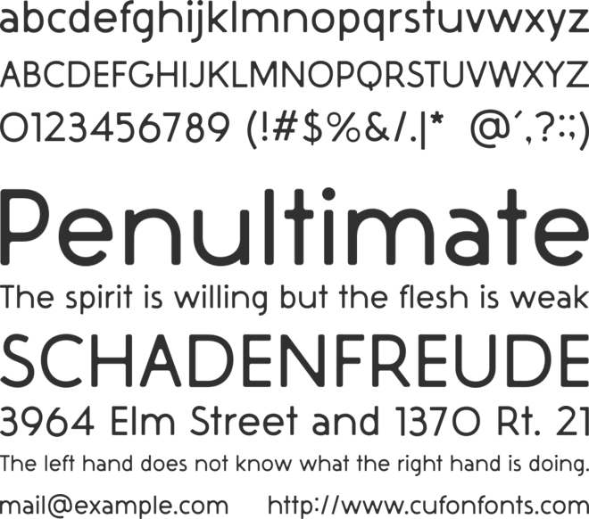 Mothwing font preview