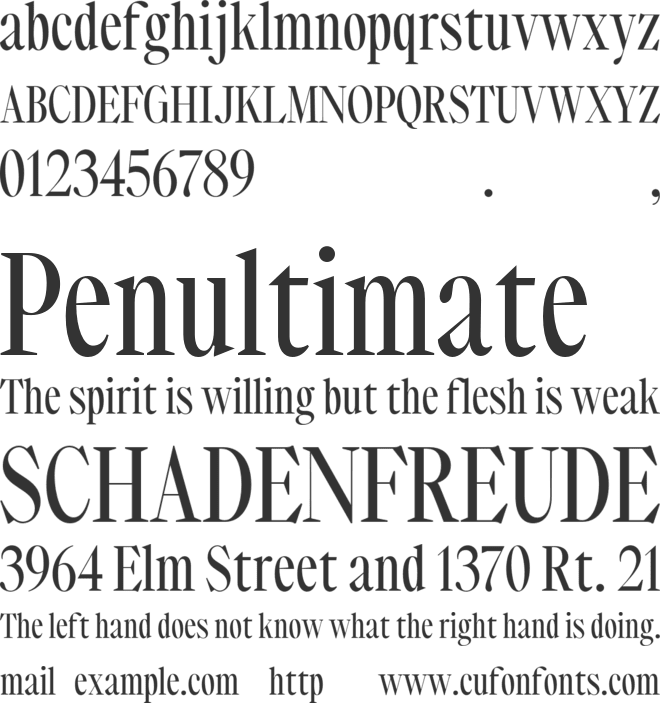 Plateau Five font preview