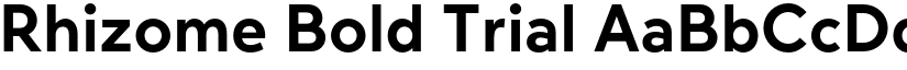 Rhizome Bold Trial font