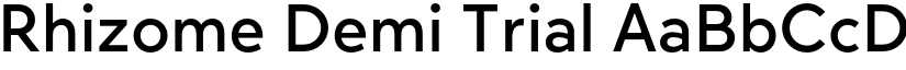 Rhizome Demi Trial font