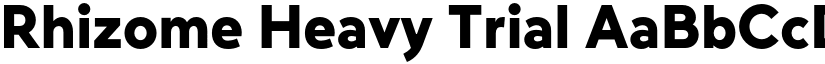 Rhizome Heavy Trial font