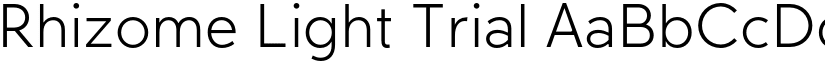 Rhizome Light Trial font