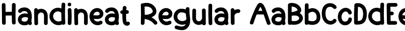 Handineat Regular font