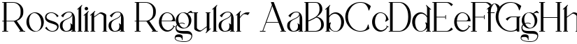 Rosalina Regular font