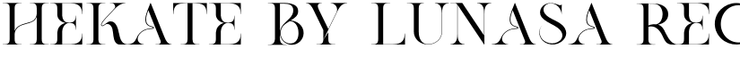 Hekate By Lunasa Regular font