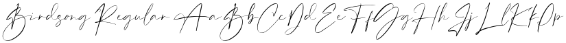 Birdsong font download